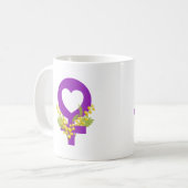 International Women's Day 2026 IWD Give To Gain コーヒーマグカップ (正面左)