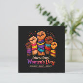 International Women's Day 8 March 招待状 (スタンド正面)