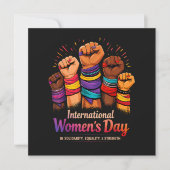 International Women's Day 8 March 招待状 (正面)