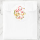 International Women's Day celebration ラウンドシール (バッグ)