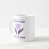 International Women's Day Give To Gain 2026 コーヒーマグカップ (正面左)