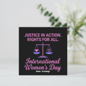 International Women's Day Justice In Action Rights 招待状 (スタンド正面)