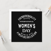 International Women's Day | March 8th Equality カード (正面/裏面インサイチュ)