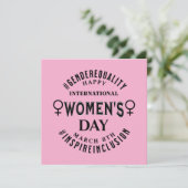 International Women's Day | March 8th Equality カード (スタンド正面)