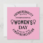 International Women's Day | March 8th Equality カード (正面)