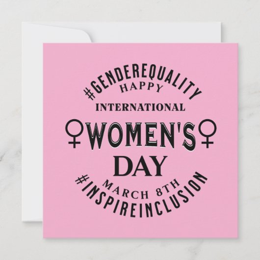 International Women's Day | March 8th Equality カード (正面)