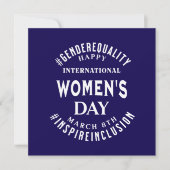 International Women's Day | March 8th Equality カード (正面)