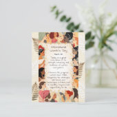 International Women's Day | Poem for Women ポストカード (スタンド正面)