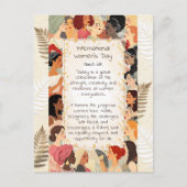 International Women's Day | Poem for Women ポストカード (正面)