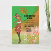 International WOMEN'S DAY Strong Women Quote Card シーズンカード (正面)