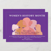 International Womens Day Women History Recognition シーズンカード (正面/裏面)
