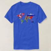 International World Flags Flags World Map for kid Tシャツ (デザイン正面)