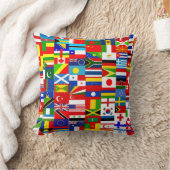 International World Wide Flag Collage クッション (ブランケット)