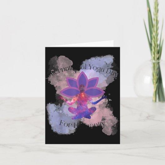 International Yoga Day For Humanity  カード (正面)