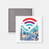 Internet Explorer、wifiギフト男性女性 マグネット (正面/裏面)