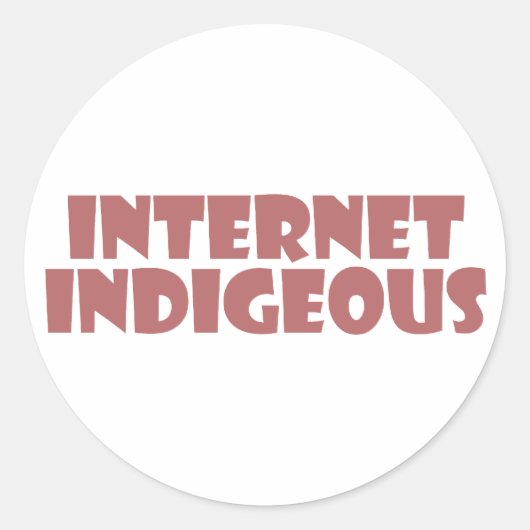 internet Indigenous ラウンドシール (正面)