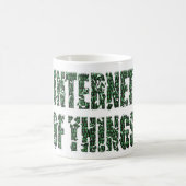 Internet of things with an overlay of binary code  コーヒーマグカップ (中央)