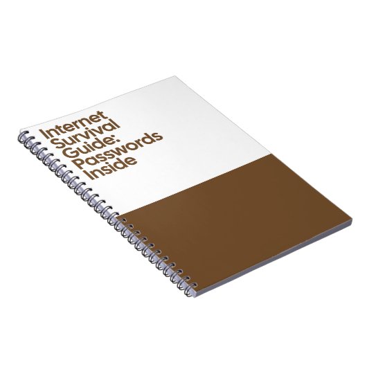 Internet Password Funny Notebook ノートブック (右側)
