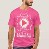 Internet Video Master Technician Mechanics Tシャツ (正面)