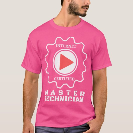 Internet Video Master Technician Mechanics Tシャツ (正面)