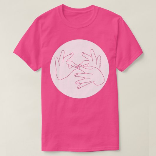Interpreter white fron tシャツ (デザイン正面)