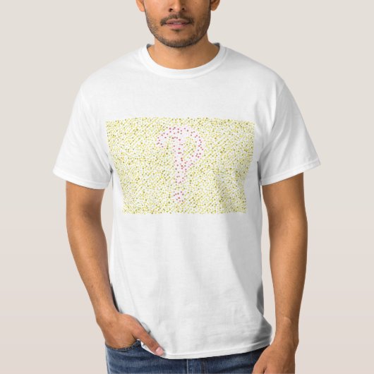 Interrobang colorblindテストイメージ tシャツ (正面)