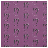 "Interrobangy" -紫色の… ファブリック (見本)