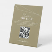 Intersecting Lines Share The Love QR Code  台座サイン (正面)