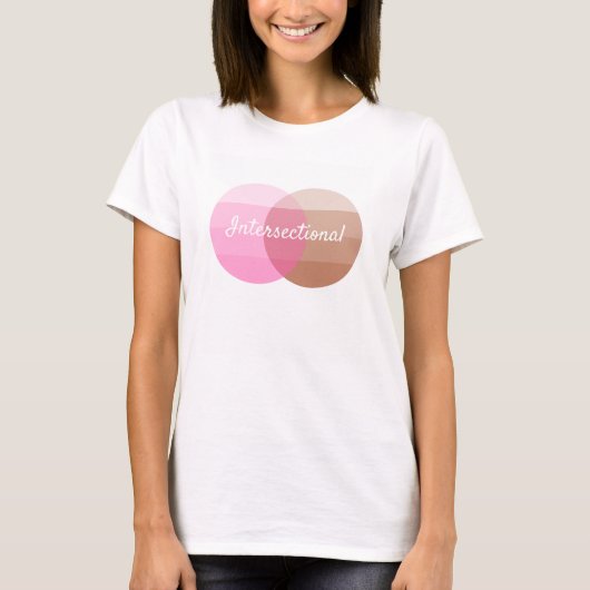 Intersectionalの男女同権主義者のTシャツ Tシャツ (正面)