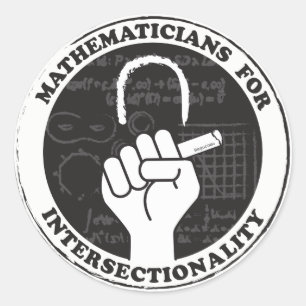 Intersectionalityのステッカーのための数学者 ラウンドシール