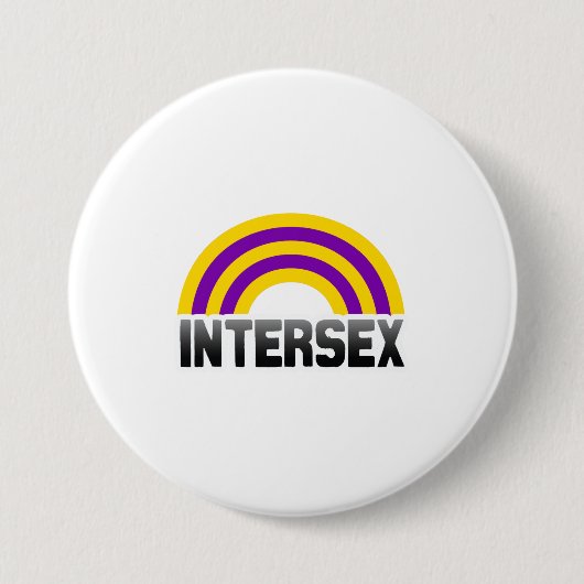 Intersexのプライド 缶バッジ (正面)