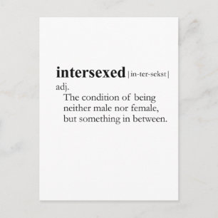 INTERSEXED (定義) ポストカード