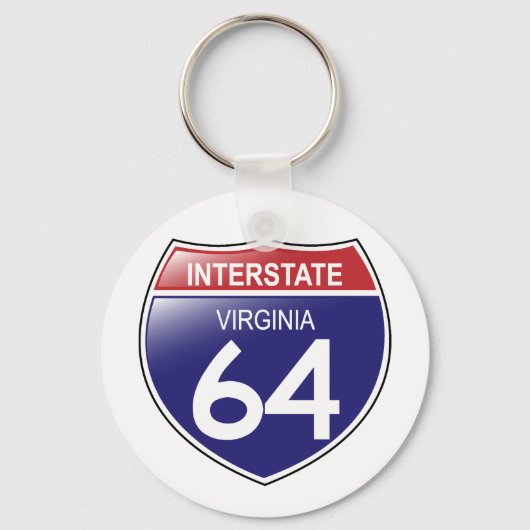Interstate 64 in Virginia Keychain キーホルダー (正面)