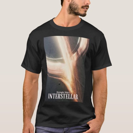 Interstellar 2014ヴィンテージポスター tシャツ (正面)