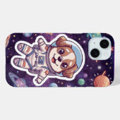 Interstellar Paws – Cute Space Dog in Adventure Case-Mate iPhoneケース (裏面 (横))