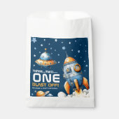 Interstellar Rocket Launch Blast Off 1st Birthday フェイバーバッグ (正面)
