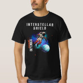 Interstellar Shield Cosmic Defender Tシャツ (正面)