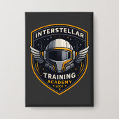 Interstellar Training Academy Sci-Fi Emblem Button 缶バッジ (正面)