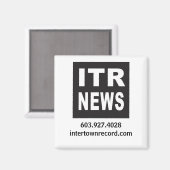 InterTownレコード角磁石 マグネット (正面/裏面)