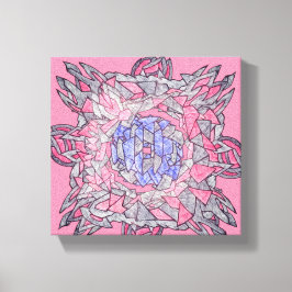 Intertwined Abstract Echoes Canvas Art キャンバスプリント