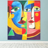 Intertwined Identities キャンバスプリント (インサイチュ (ウッドフロア))