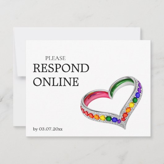 🌈 Intertwined in Pride Horizontal RSVP Online  (正面)
