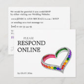 🌈 Intertwined in Pride Horizontal RSVP Online  (正面/裏面)