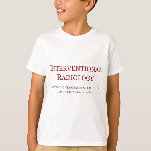 Interventionalの放射線学 Tシャツ (正面)