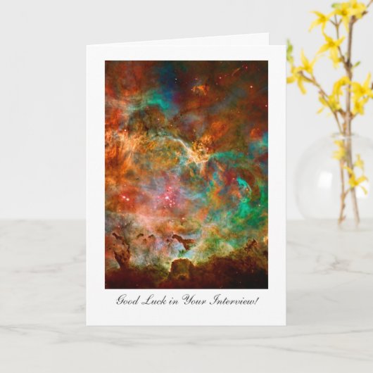 Interview Good Luck, Carina Nebula Star Journey カード (黄色い花)