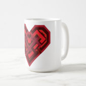 Interwoven Heart of Love コーヒーマグカップ (正面右)