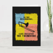 InThe Beginning God Created The Trombone カード (正面)