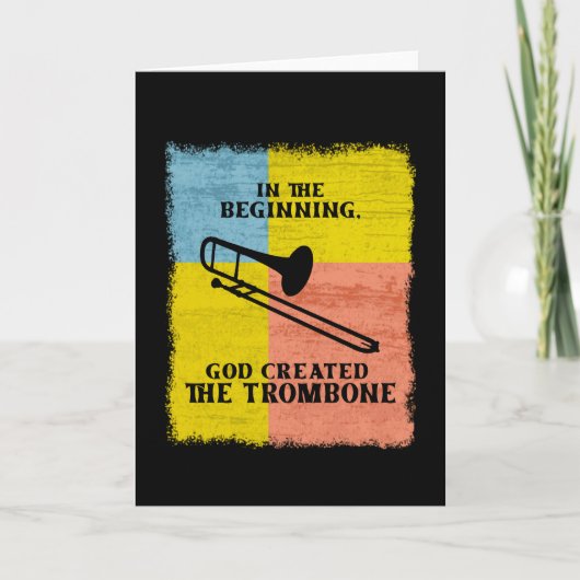 InThe Beginning God Created The Trombone カード (正面)