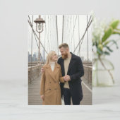 Intimate Beige Urban Photo 招待状 (スタンド正面)