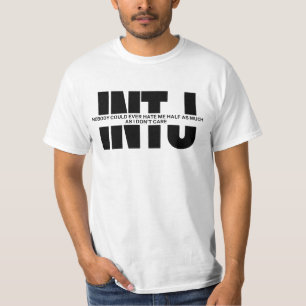 INTJマインドユーモアおもしろいことわざミニマルINTJ おもしろい Tシャツ